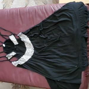 Black/Silver Tank Top